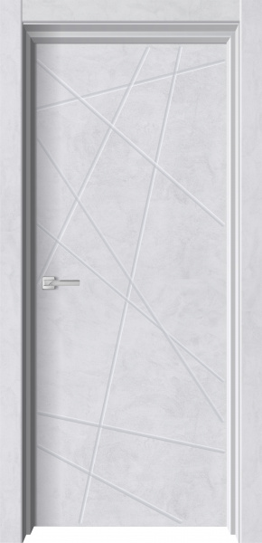 Межкомнатная дверь Geometry-1 цвета бетон снежный
