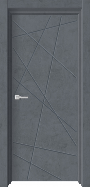 Межкомнатная дверь Geometry-1  Бетон Графит
